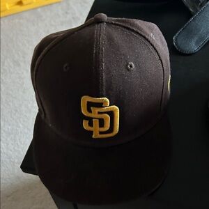 New Era Brown Cap with Gold Logo